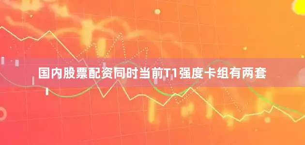 国内股票配资同时当前T1强度卡组有两套