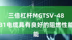 三倍杠杆MGTSV-48B1电缆具有良好的阻燃性能