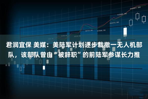 君润宜保 美媒：美陆军计划逐步裁撤一无人机部队，该部队曾由“被辞职”的前陆军参谋长力推